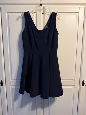 Lulu's Navy Scoop Neck Dress